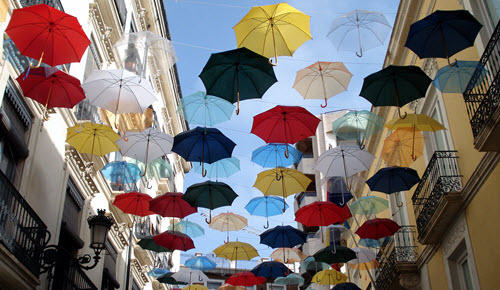Alicante Umbrellas Street
