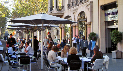 Barcelona Cafe Terrace