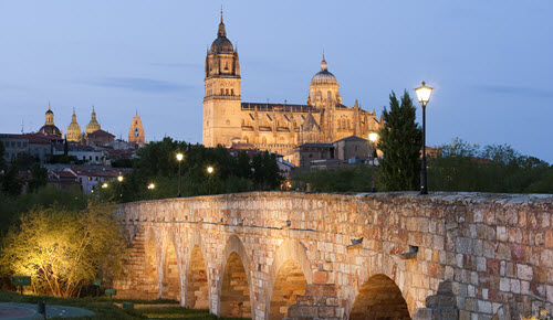 Salamanca Cathedral by Night